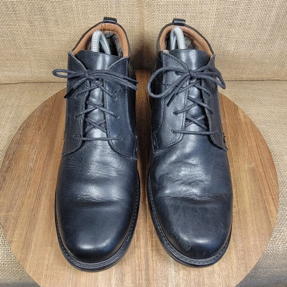 Stoneford Leather Chukka Boots‎ Black Leather Extra Wide German Mens EU 42 US 9